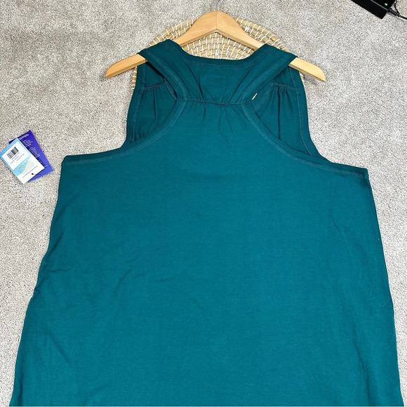 NWT Superfit Hero Hi-Low Jersey Tank Racerback Dress in Forest Green Size 4X - Picture 8 of 12